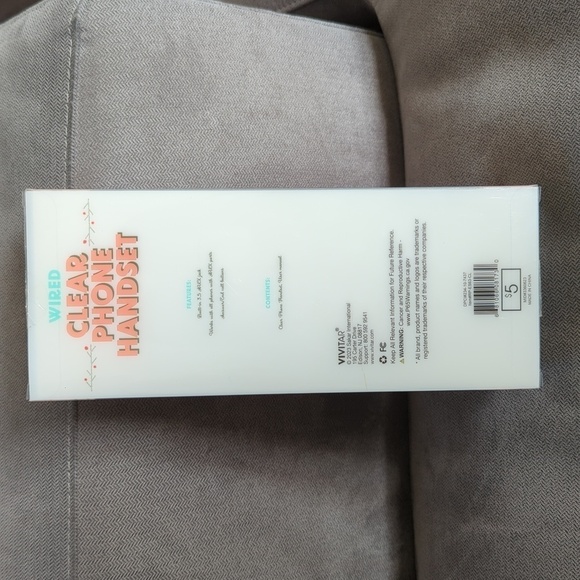Target Bullseye Wired Clear Phone Handset NEW IN SEALED PACKAGE - Picture 3 of 4